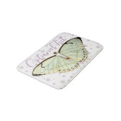 Mint Green Beauty Butterfly Badmat (Gekanteld)