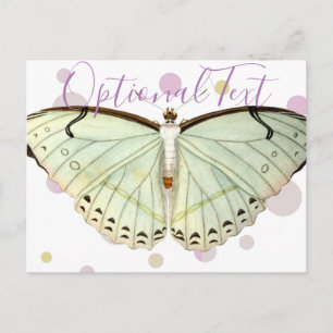 Mint Green Beauty Butterfly Briefkaart
