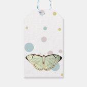 Mint Green Beauty Butterfly Cadeaulabel (Achterkant)