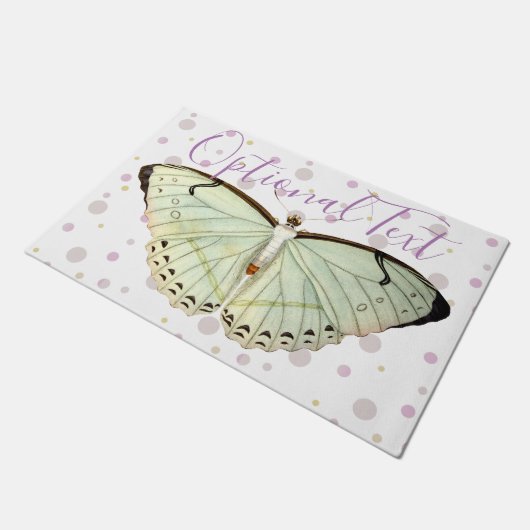 Mint Green Beauty Butterfly Deurmat (Schuin)