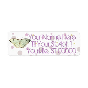 Mint Green Beauty Butterfly Etiket
