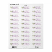 Mint Green Beauty Butterfly Etiket (Full Sheet)