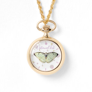 Mint Green Beauty Butterfly Horloge