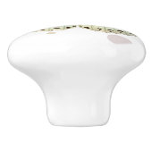 Mint Green Beauty Butterfly Keramische Knop (Zijkant)