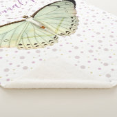 Mint Green Beauty Butterfly Sherpa Deken (3/4)