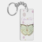 Mint Green Beauty Butterfly Sleutelhanger (Voorkant Links)