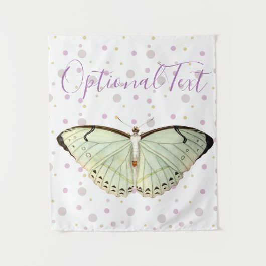 Mint Green Beauty Butterfly Wandkleed (Voorkant)