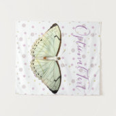 Mint Green Beauty Butterfly Wandkleed (Voorkant (horizontaal))