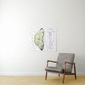 Mint Green Beauty Butterfly Wandkleed (In Situ (horizontaal))