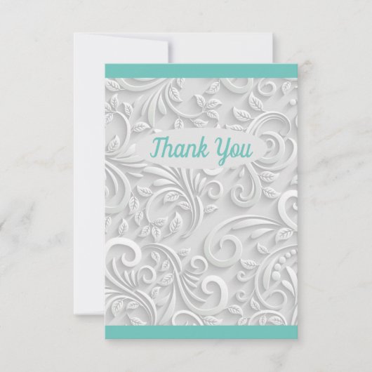  Mint Green Bedankkaart (Voorkant)