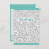  Mint Green Bedankkaart (Voorkant / Achterkant)