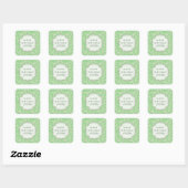 Mint Green Birthday Dessert Table Gift Label Label (Vel)