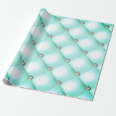 Mint Green  Bling Cadeaupapier (Uitgerold)