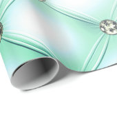 Mint Green  Bling Cadeaupapier (Rol Hoek)