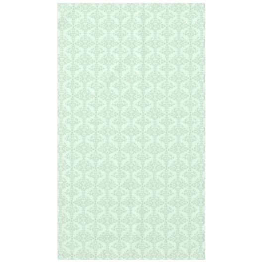Mint-Green Bloemendamast Tafelkleed (Voorkant)