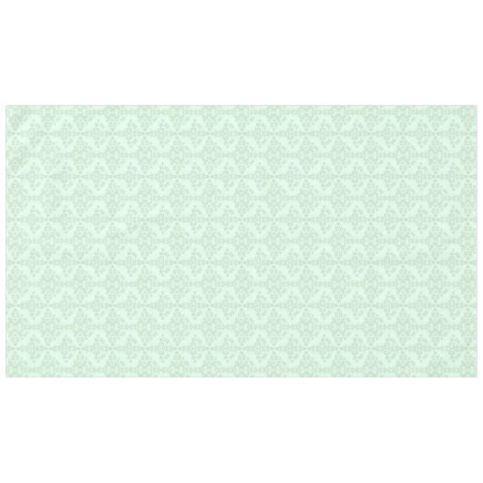 Mint-Green Bloemendamast Tafelkleed (Voorkant (Horizontaal))