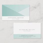 Mint Green blokkeert het moderne Visitekaartje (Voorkant / Achterkant)