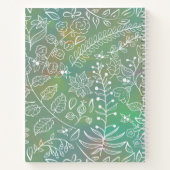 Mint Green Boho Batik Botanicals Mooi Notitieboek (Achterkant)