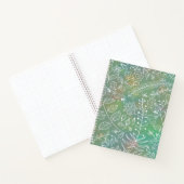 Mint Green Boho Batik Botanicals Mooi Notitieboek (Binnen)