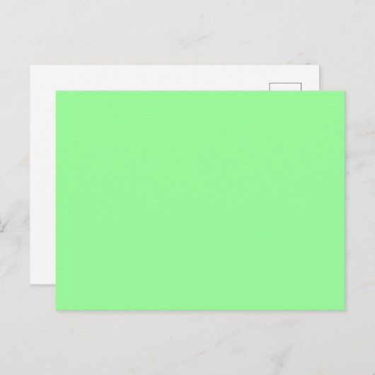 Mint Green Briefkaart (Voorkant / Achterkant)