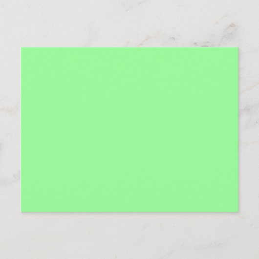 Mint Green Briefkaart (Voorkant)