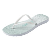 Mint Green bruidsmeisje bruiloft Teenslippers (Schuin)
