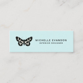 Mint Green Butterfly Logo Mini Visitekaartje