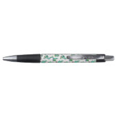 Mint Green Cactus & Succulent Plant Pattern Pen (Achterkant)
