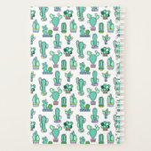 Mint Green Cactus & Succulent Plant Pattern Planner (Achterkant)