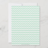 Mint Green California Wedding Invitation Kaart (Achterkant)