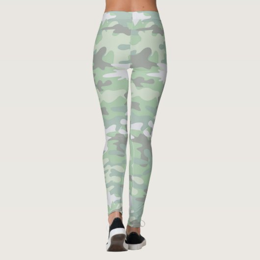 Mint Green Camo Leggings (Achterkant)