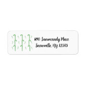 Mint Green Candy Canes Label (Voorkant)