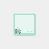 Mint Green Cartoon Car Post-it® Notes (Voorkant)