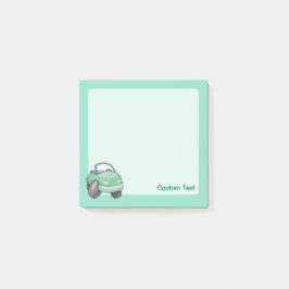 Mint Green Cartoon Car Post-it® Notes