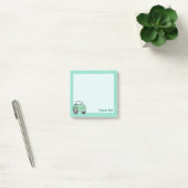 Mint Green Cartoon Car Post-it® Notes (Kantoor)