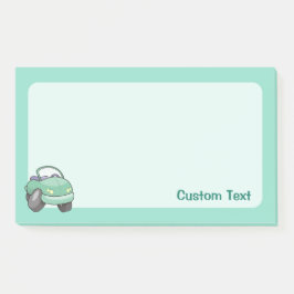 Mint Green Cartoon Car Post-it® Notes