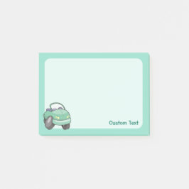 Mint Green Cartoon Car Post-it® Notes