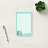 Mint Green Cartoon Car Post-it® Notes (Kantoor)