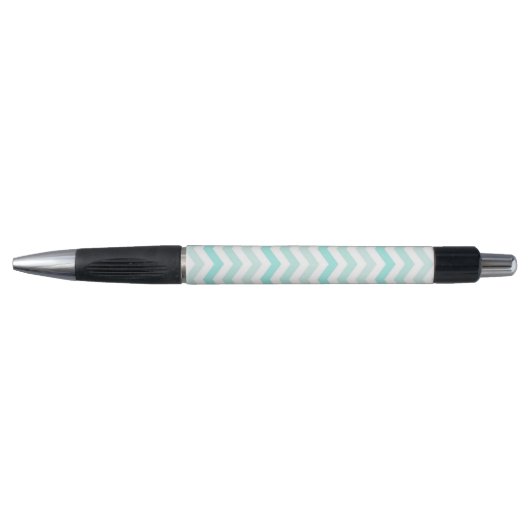 Mint Green Chevron Ombré Pen (Voorkant)