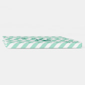 Mint Green Chevron Pattern Wedding Gastenboek (Rug)