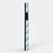 Mint Green Chevron & Pink Custom Monogram Case-Mate iPhone Case (Achterkant/rechts)