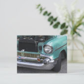 Mint Green Chevy Briefkaart (Staand voorkant)
