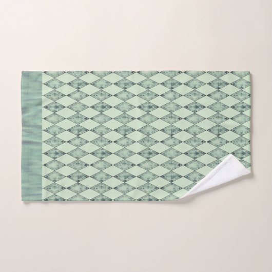 Mint Green Chic Harlequin Bad Handdoek (Handdoek)