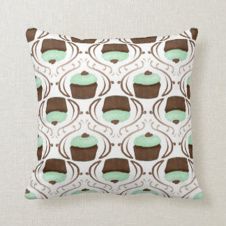 Mint Green Chocolate Cupcake Pillow Kussen
