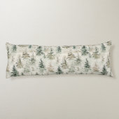 Mint Green Christmas Bunny Rabbits Lichaamskussen (Achterkant)