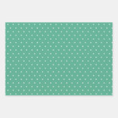 Mint Green Christmas Tree Waterverf Pastel Inpakpapier Vel (Voorkant 2)