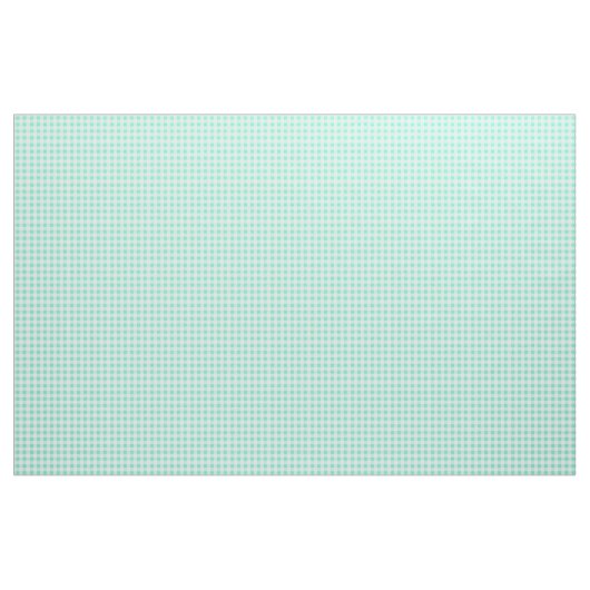 Mint Green Classic Gingham Checked Pattern Stof (Yard (91,4 cm))