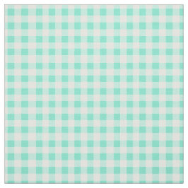 Mint Green Classic Gingham Checked Pattern Stof