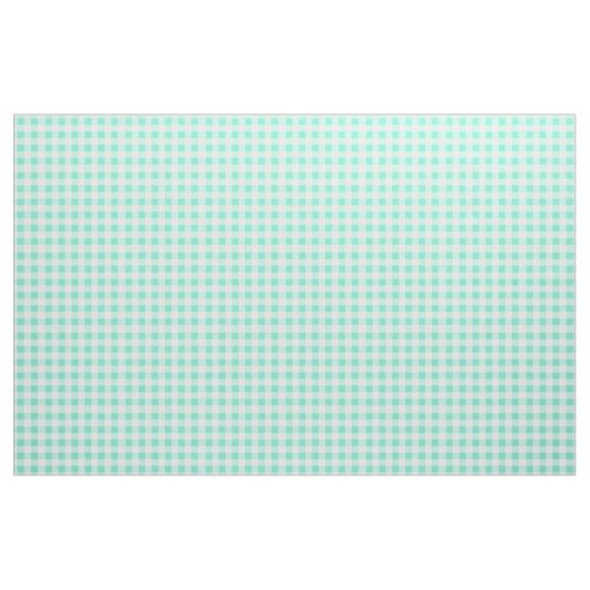 Mint Green Classic Gingham Checked Pattern Stof (Fat Quarter)