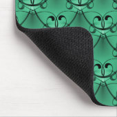 Mint Green Classic Glam Mousepad Muismat (Hoek)